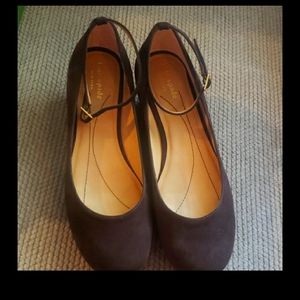 Kate Spade brown suede wedge